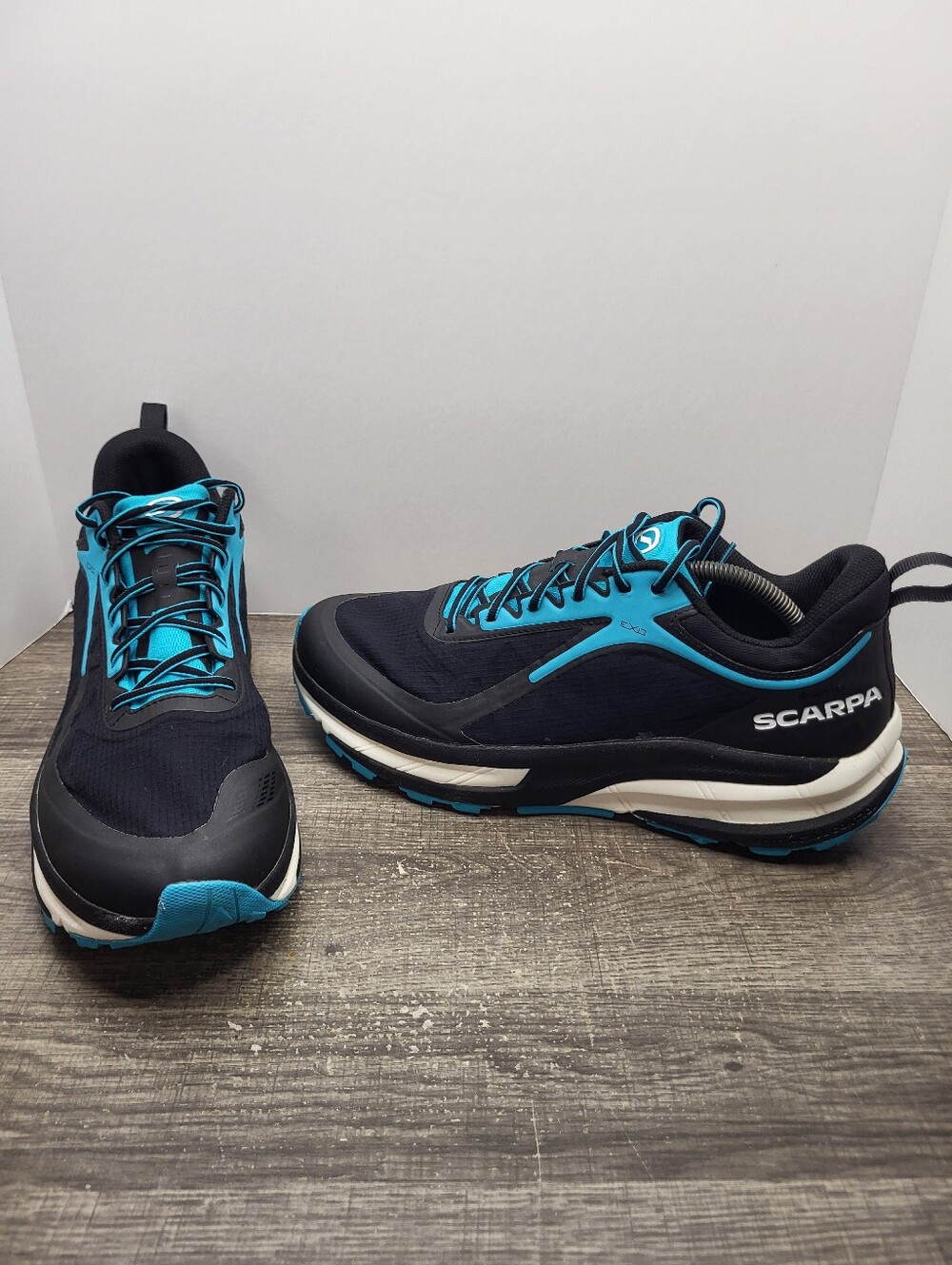 Scarpa Golden Gate ATR GTX Hiking Running Shoe Men's Size 11.5 Black Blue